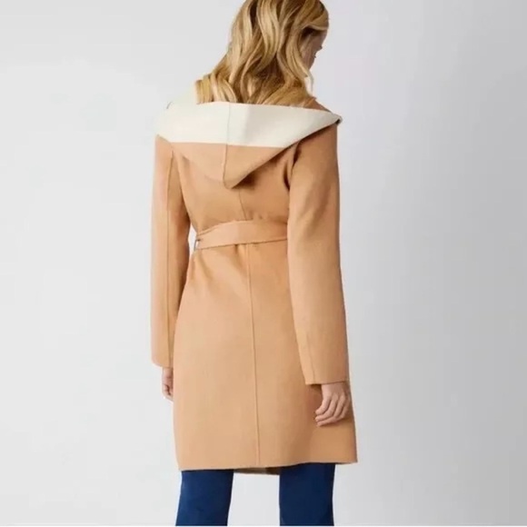 BCBG MAXAZRIA Wool Wrap Long Soft Hooded Jacket Coat XS BCBGMAXAZRIA almost sold - Picture 7 of 12